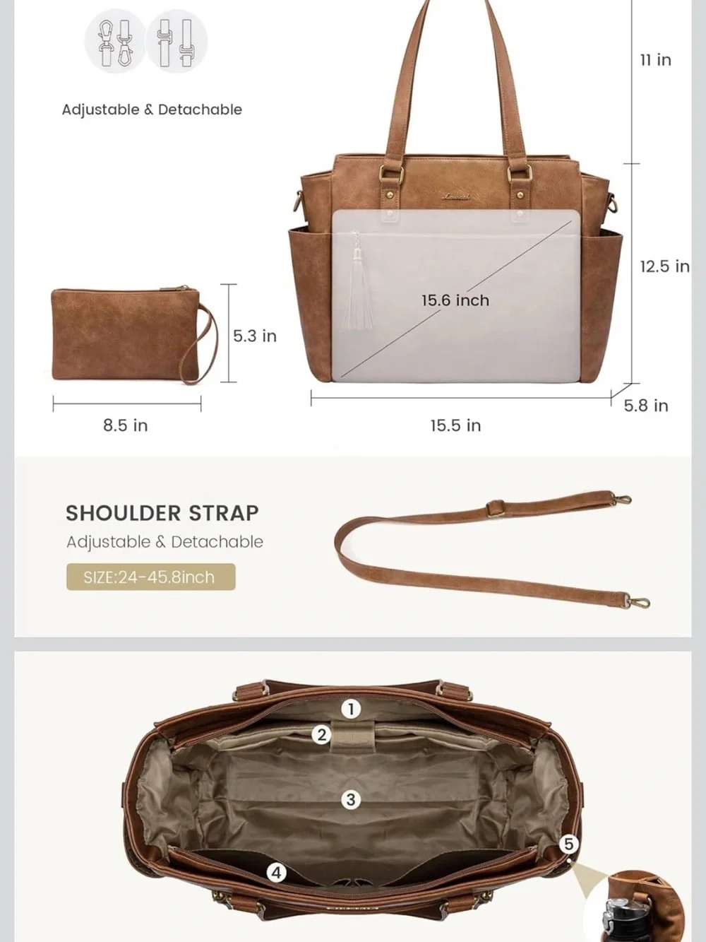 Lovelook tan tote